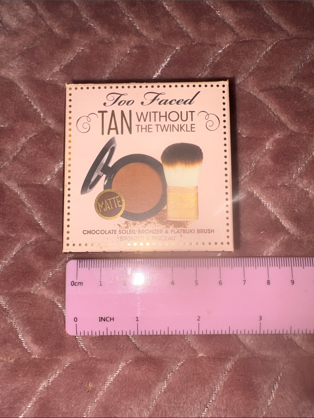 Too Faced Tan Without The Twinkle Matte Bronzer ~ Discontinued set .